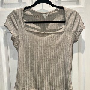 Banana Republic Light Beige Striped Blouse